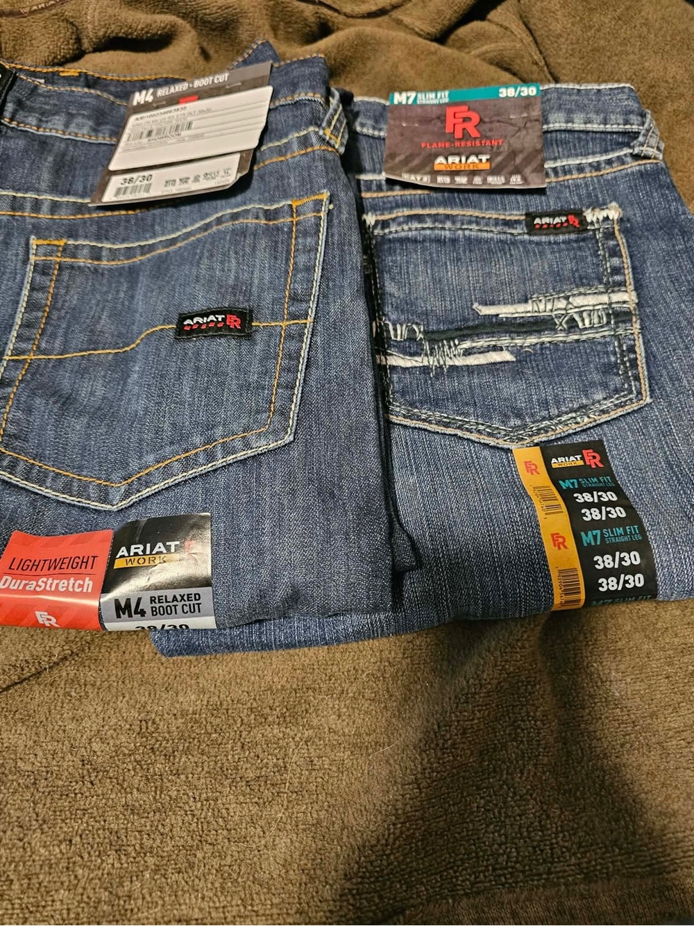Ariat Men's Dark Blue Denim Bootcut Jeans - Twin Pack